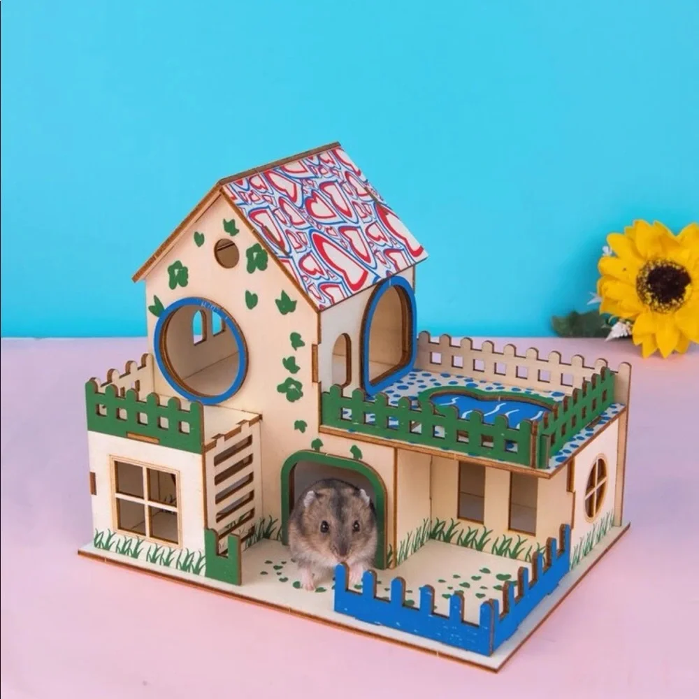 Colorful House Design Hamster House 🐀